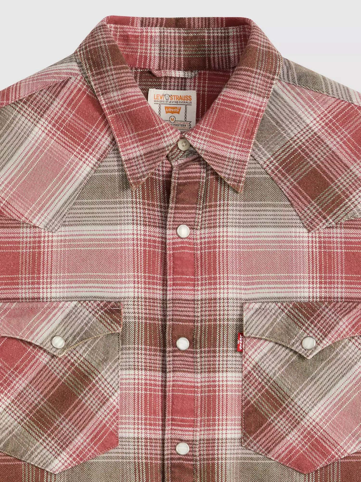 Levi's® Western Shirt Barstow dal taglio standard Rosso