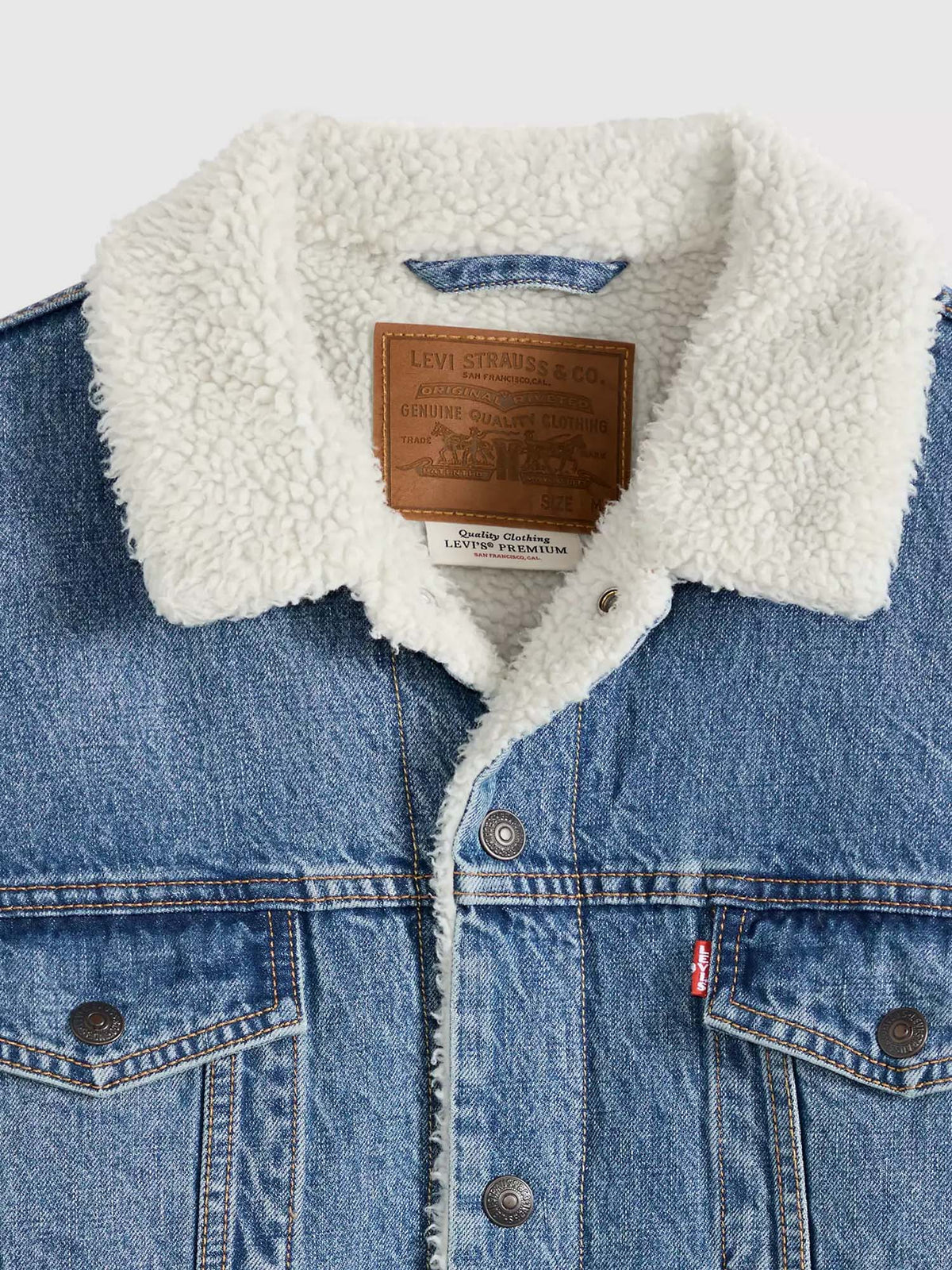 Levi's® Giacca Sherpa Trucker Relaxed Blu