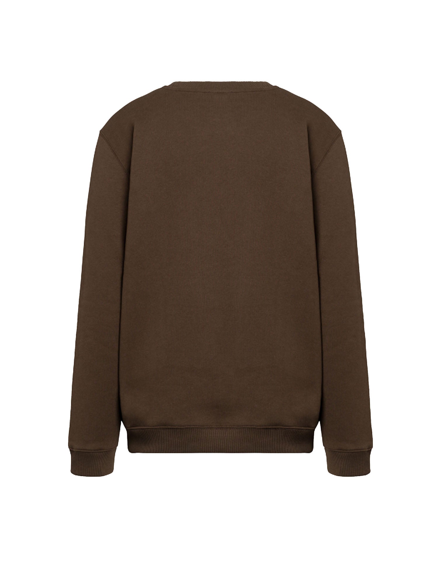 Dondup felpa girocollo regular in cotone Marrone