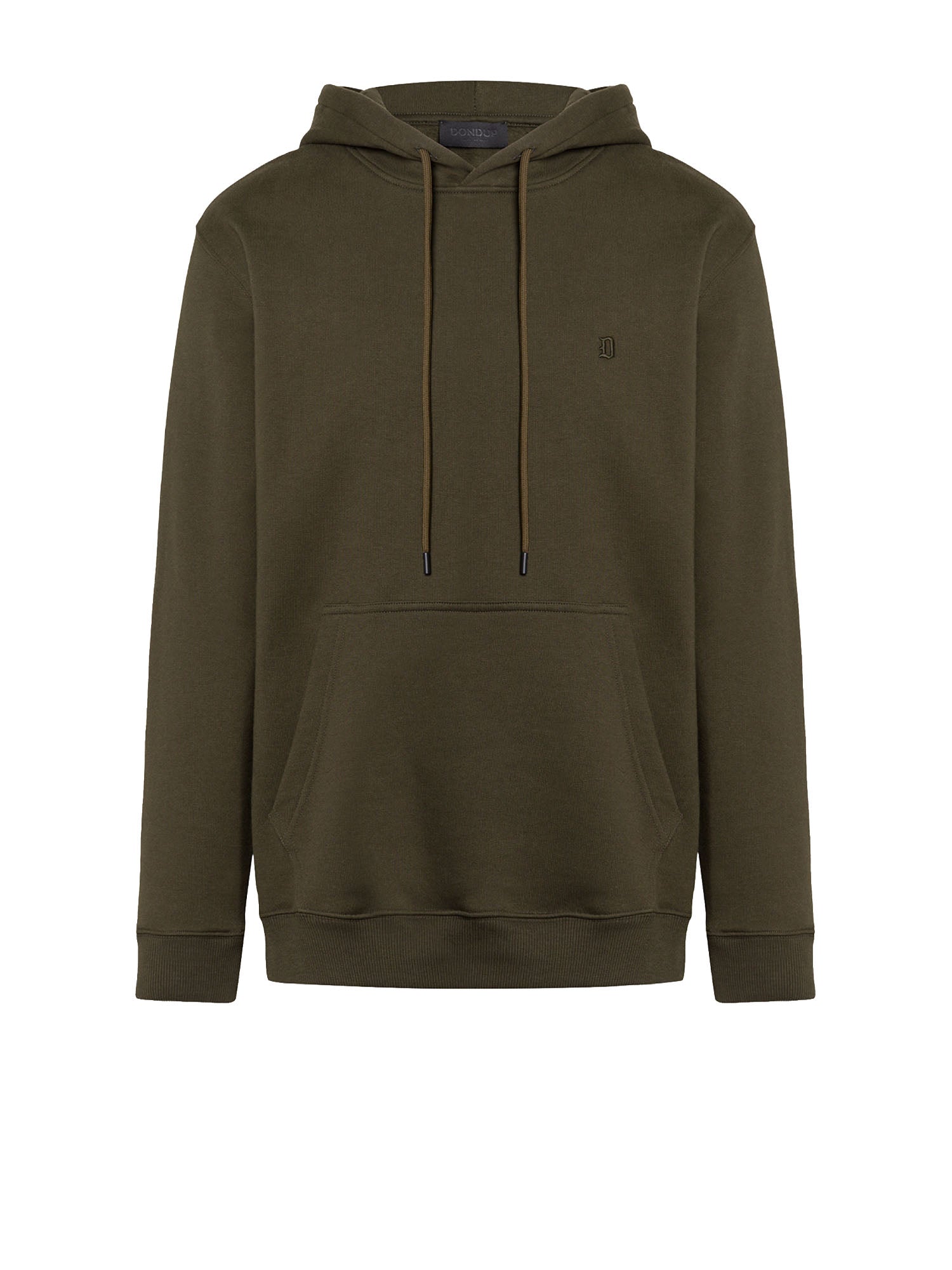 Dondup felpa con cappuccio regular in cotone Verde
