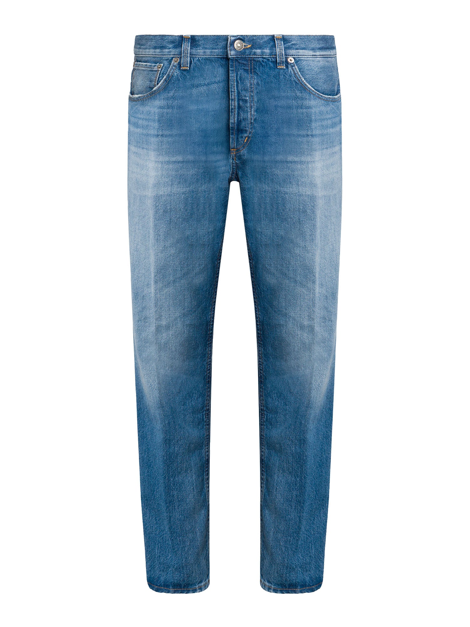 Dondup Jeans Brighton carrot in denim fisso Blu