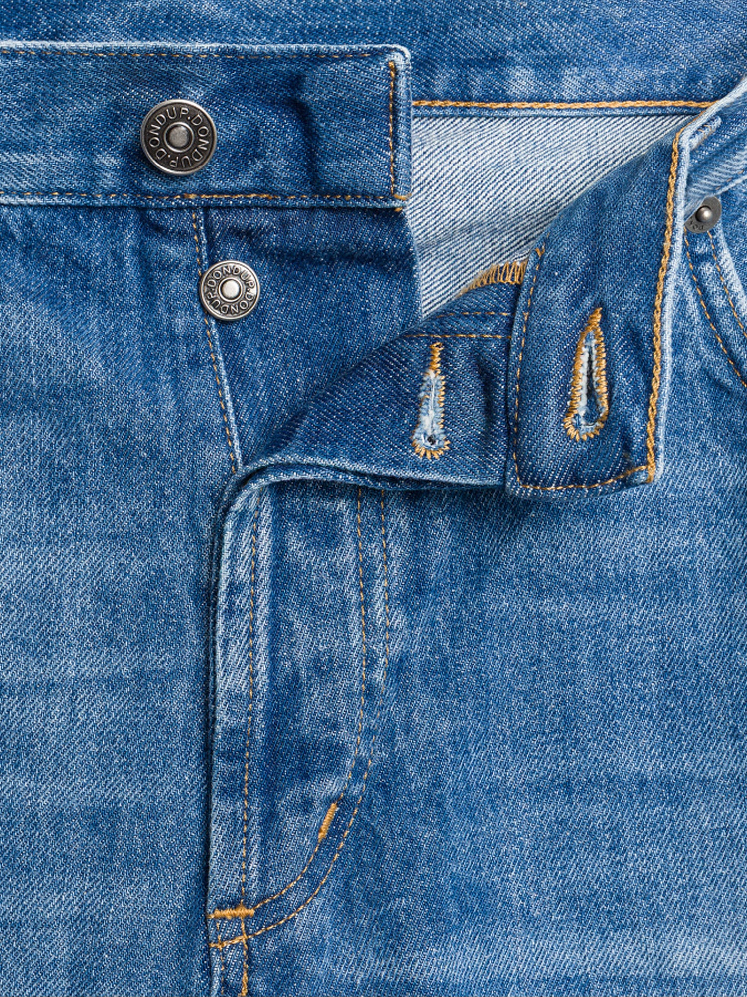 Dondup Jeans Brighton carrot in denim fisso Blu