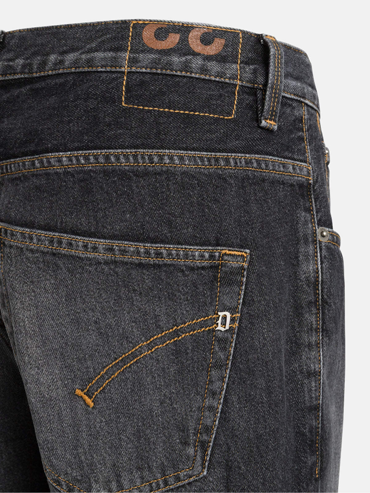 Dondup Jeans Brighton carrot in denim fisso riciclato Nero