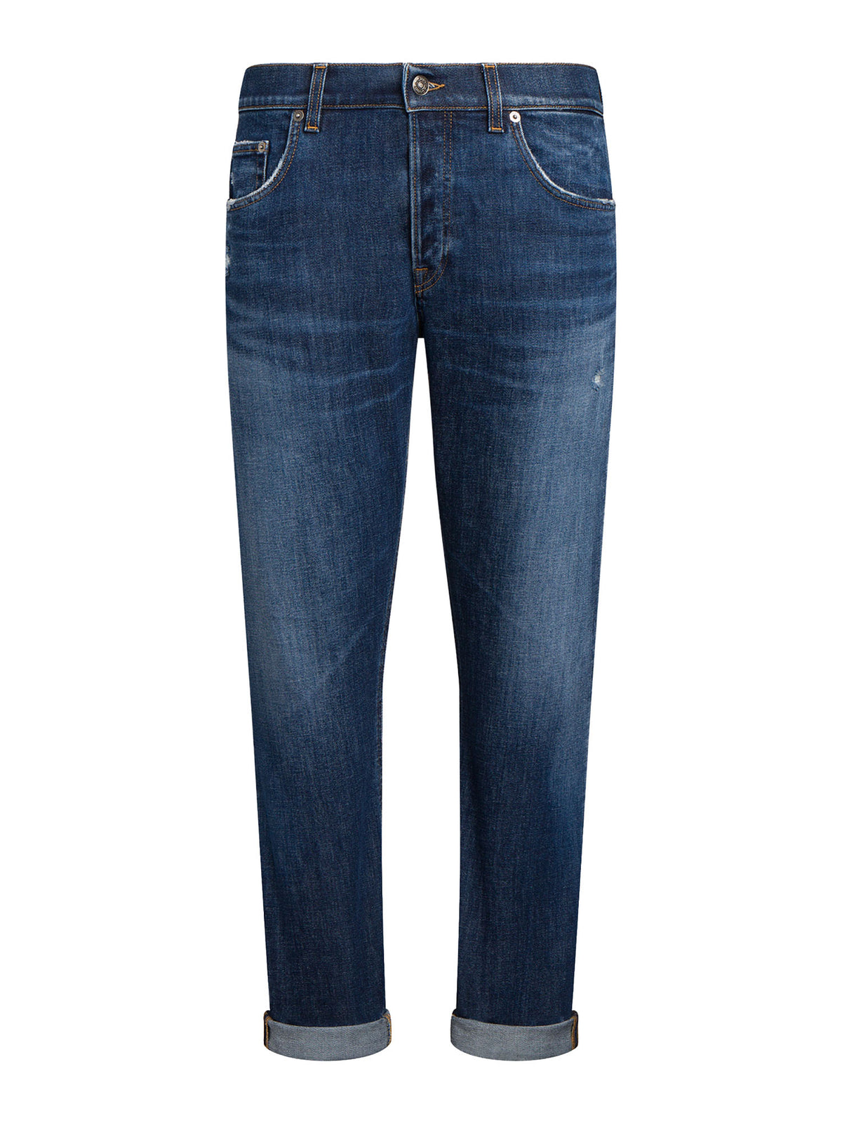 Dondup Jeans Icon slim in denim stretch responsabile Blu