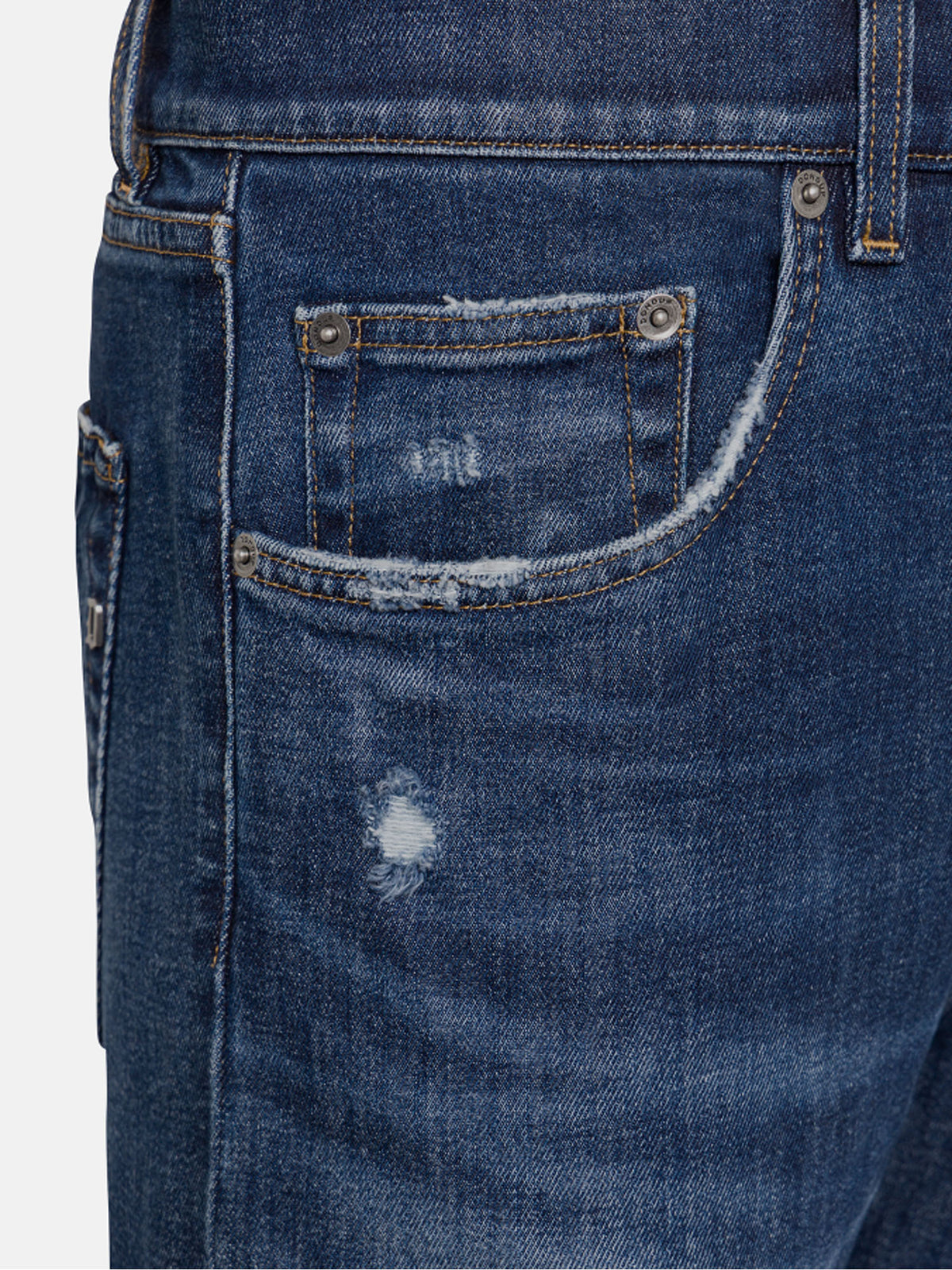Dondup Jeans Icon slim in denim stretch responsabile Blu