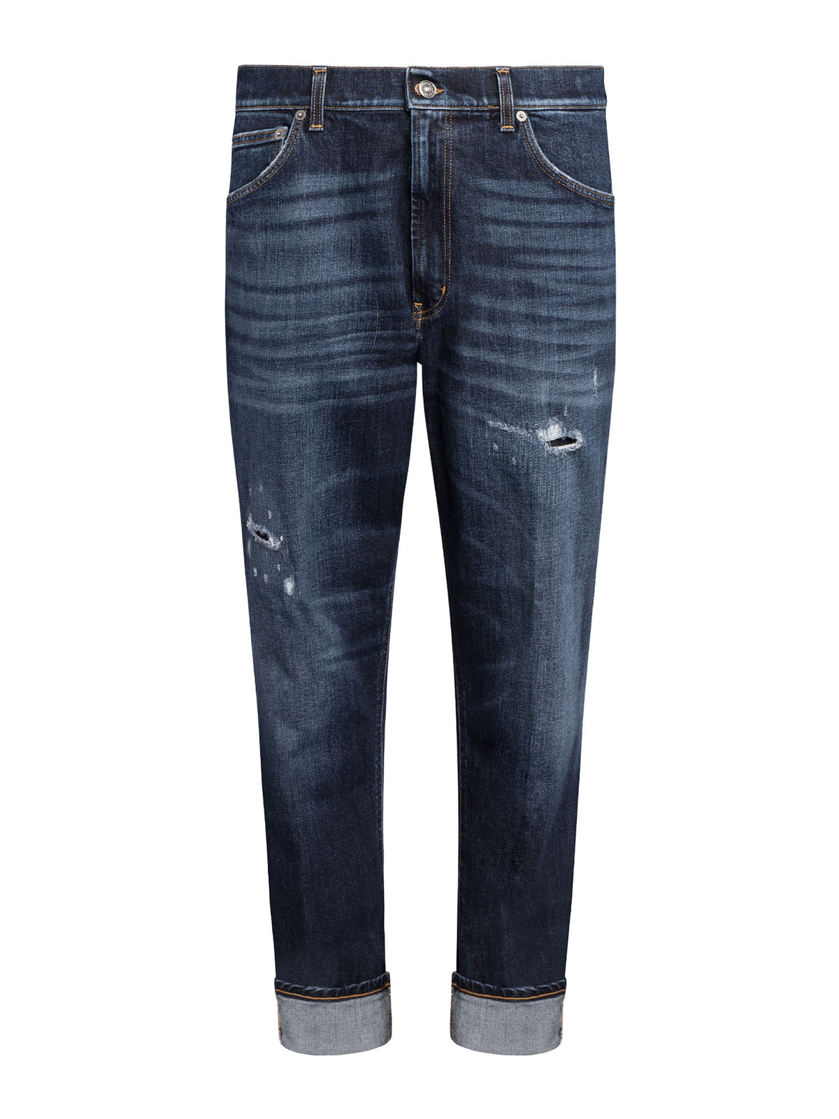 Dondup Jeans Paco loose in denim stretch Blu
