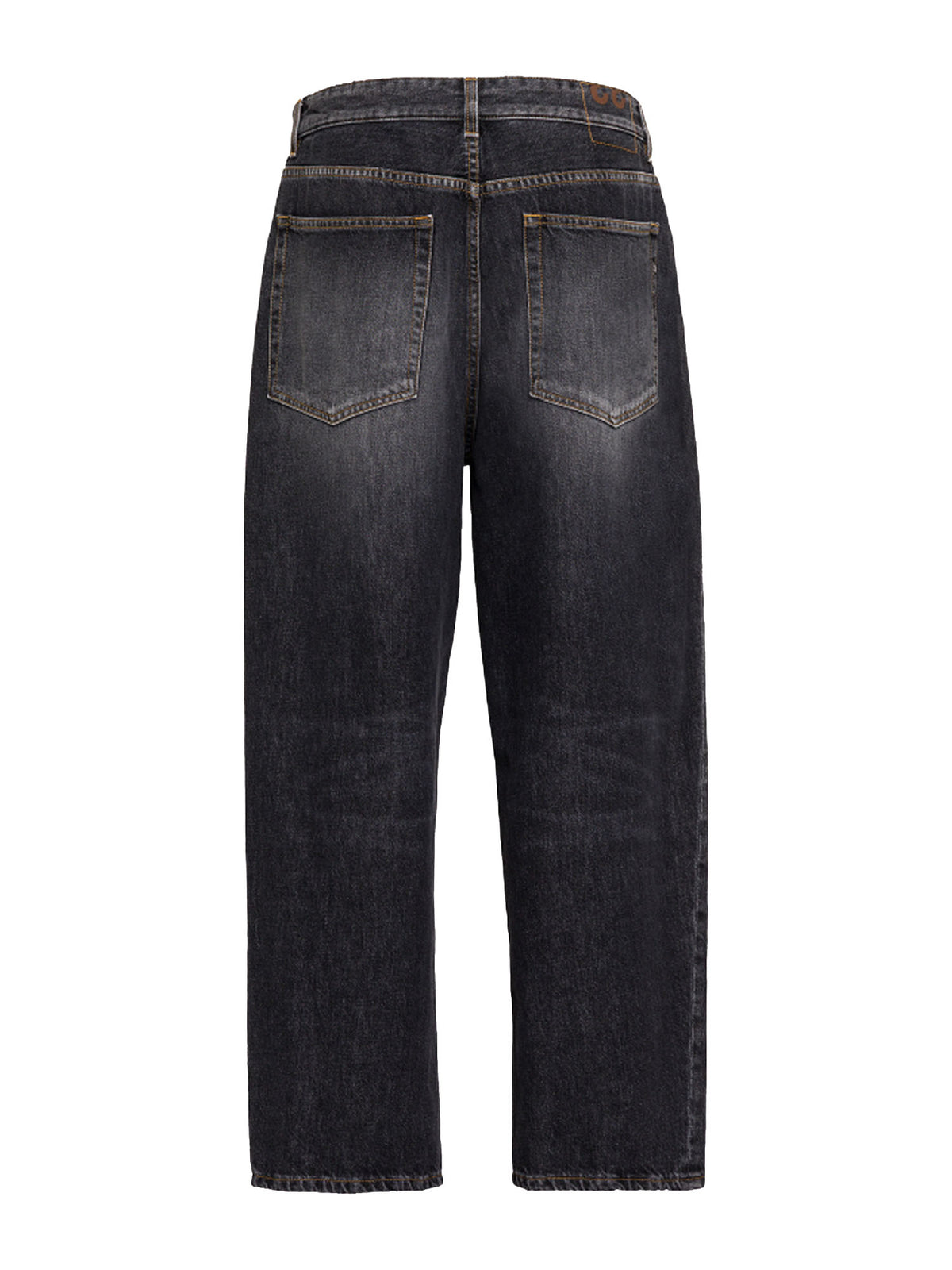 Dondup Jeans Anthony loose in denim fisso riciclato Nero