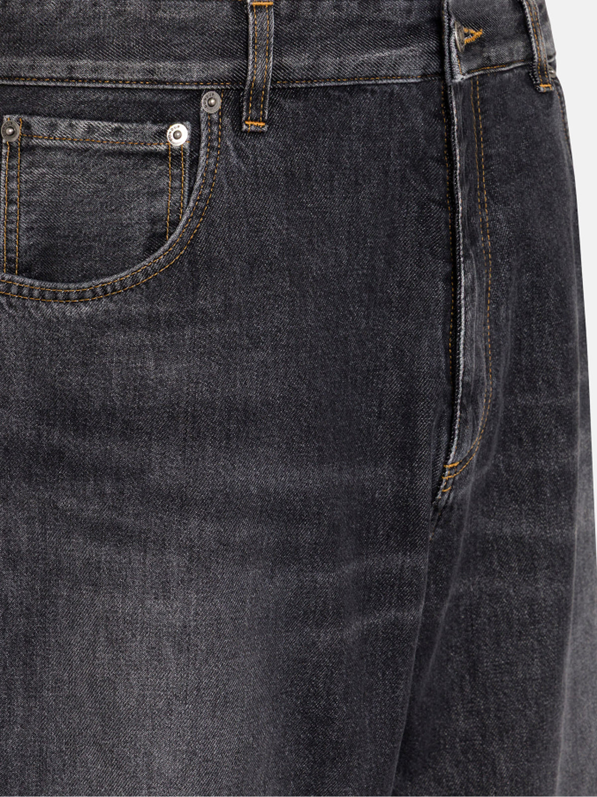Dondup Jeans Anthony loose in denim fisso riciclato Nero
