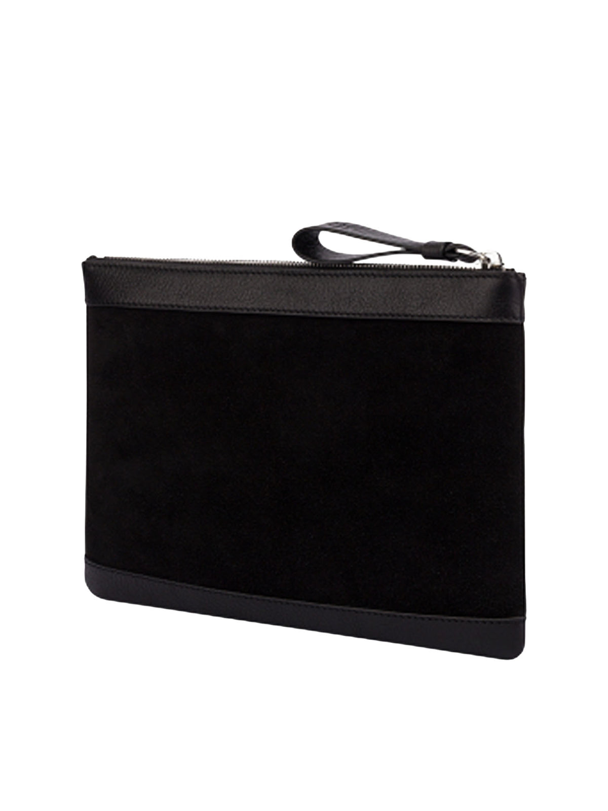 Dondup Mini pochette in crosta e pelle Nero