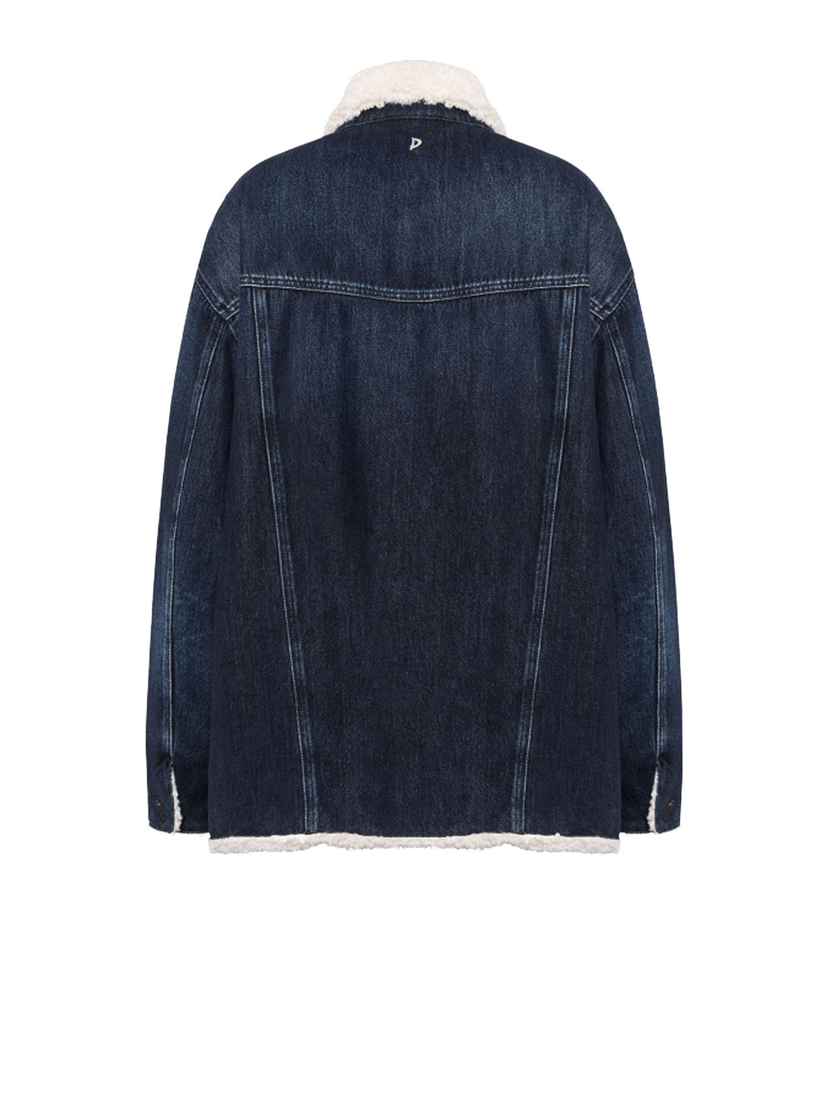 Dondup Giubbino over in denim fisso cotone e lyocell Blu