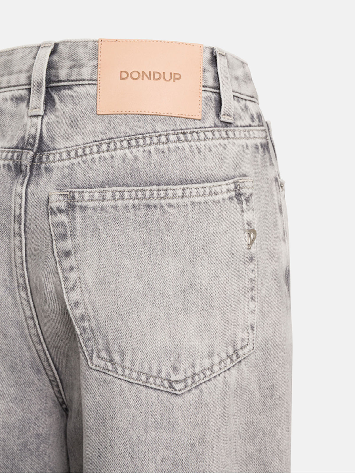 Dondup Jeans Bessie loose in denim fisso Grigio