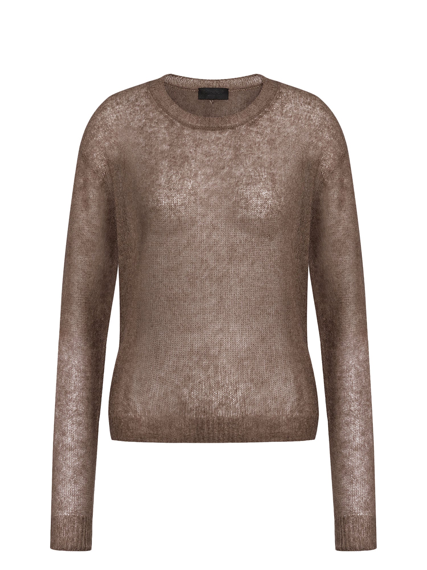 Maglia girocollo regular in misto alpaca