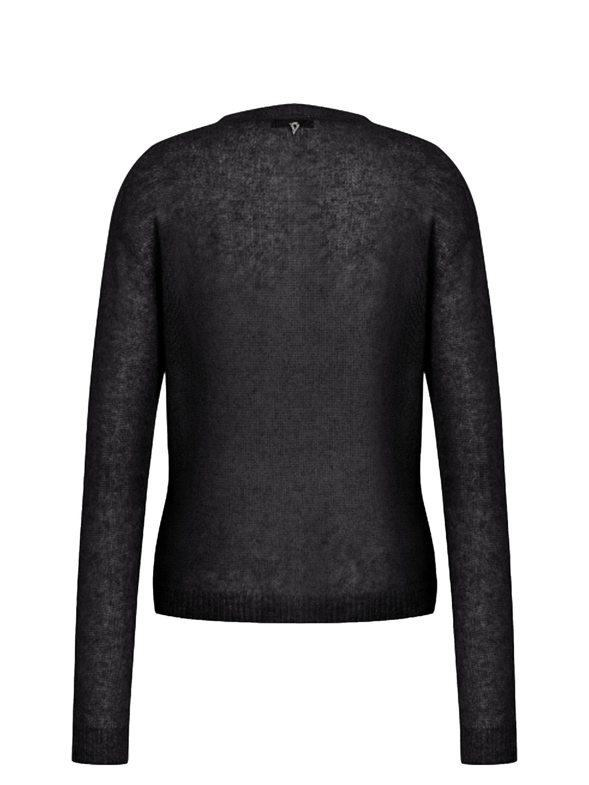 Dondup Maglia girocollo regular in misto alpaca Nero