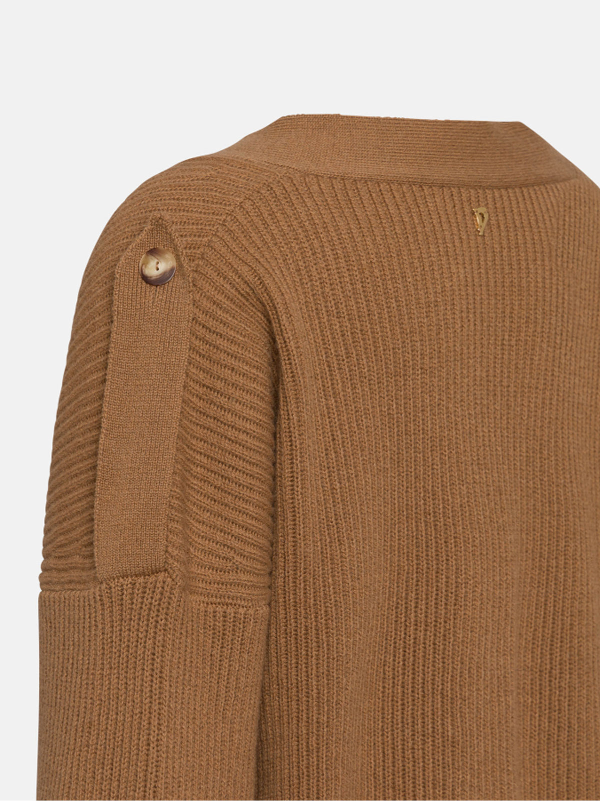 Dondup Cardigan regular in costa inglese Marrone