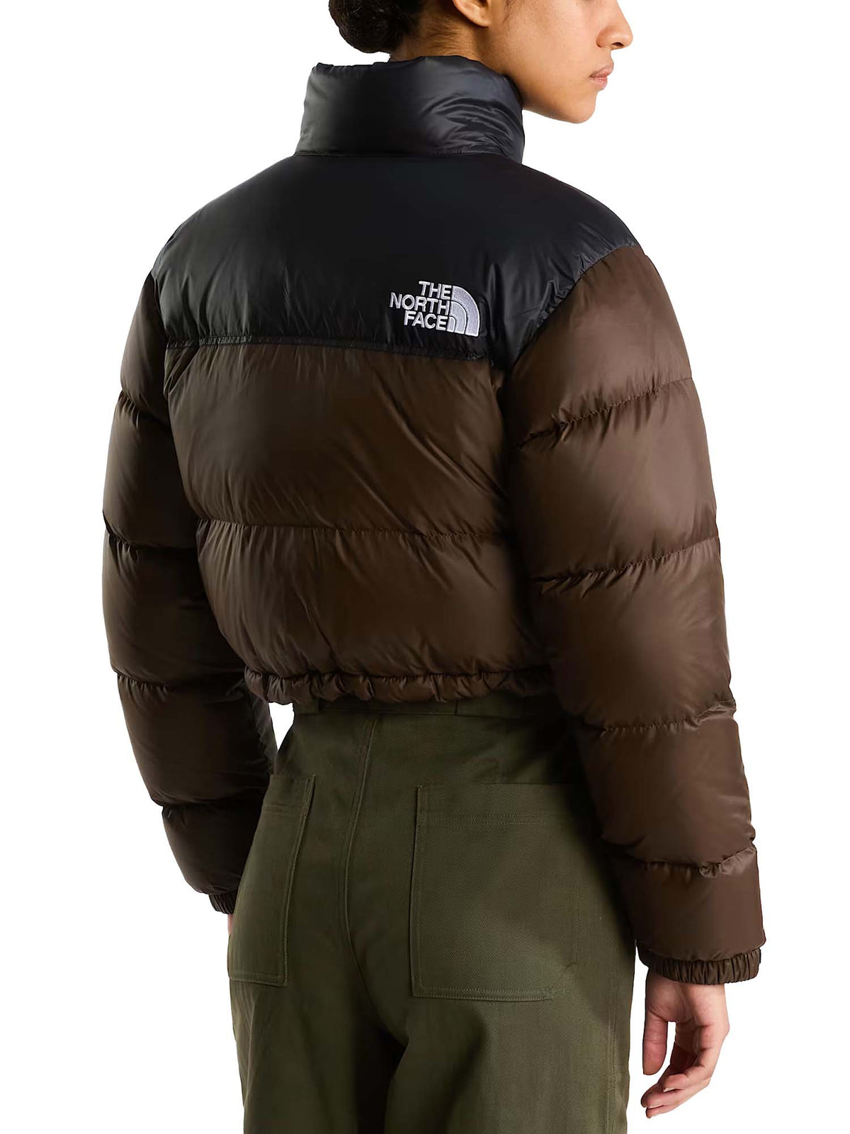 The North Face Giacca corta Nuptse da donna Marrone