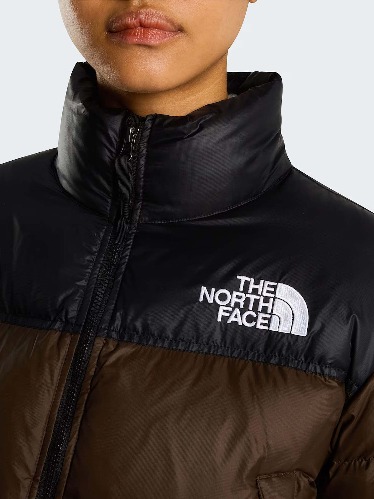The North Face Giacca corta Nuptse da donna Marrone