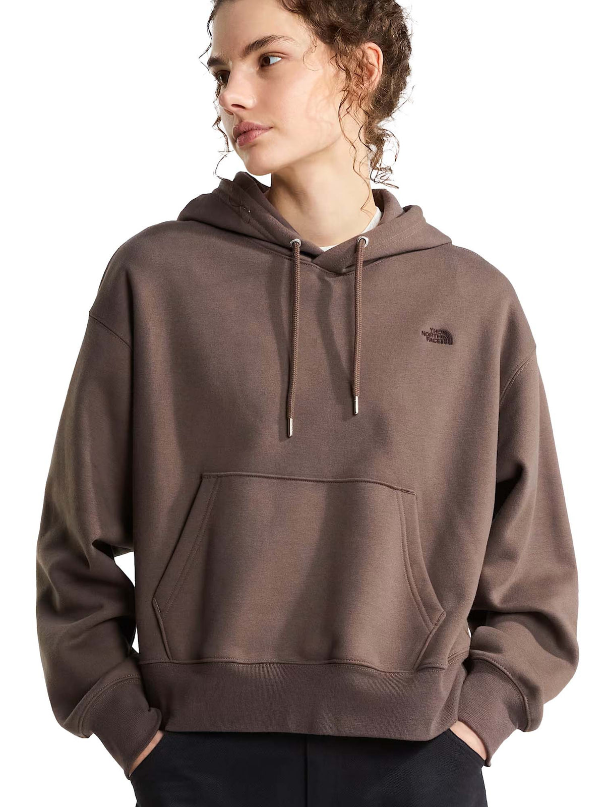 The North Face Felpa con cappuccio oversize TNF™ Essential Simple Dome Boxy da donna Marrone
