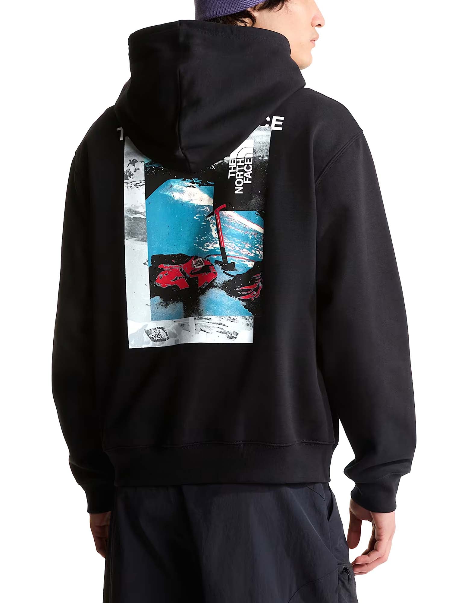 The North Face Felpa con cappuccio Apex ’75 Collage Relaxed da uomo Nero