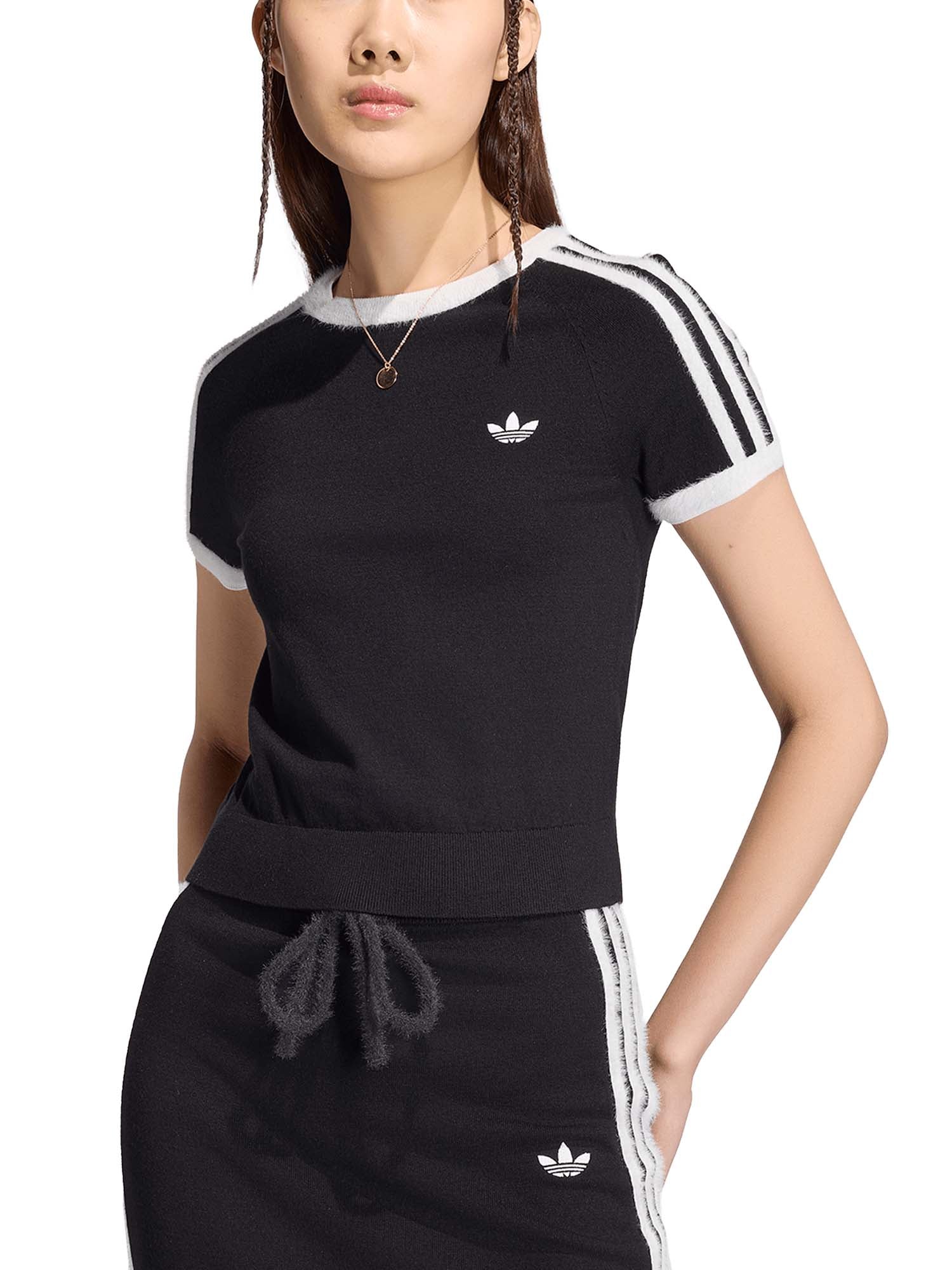 Adidas T-Shirt In Maglia Nero