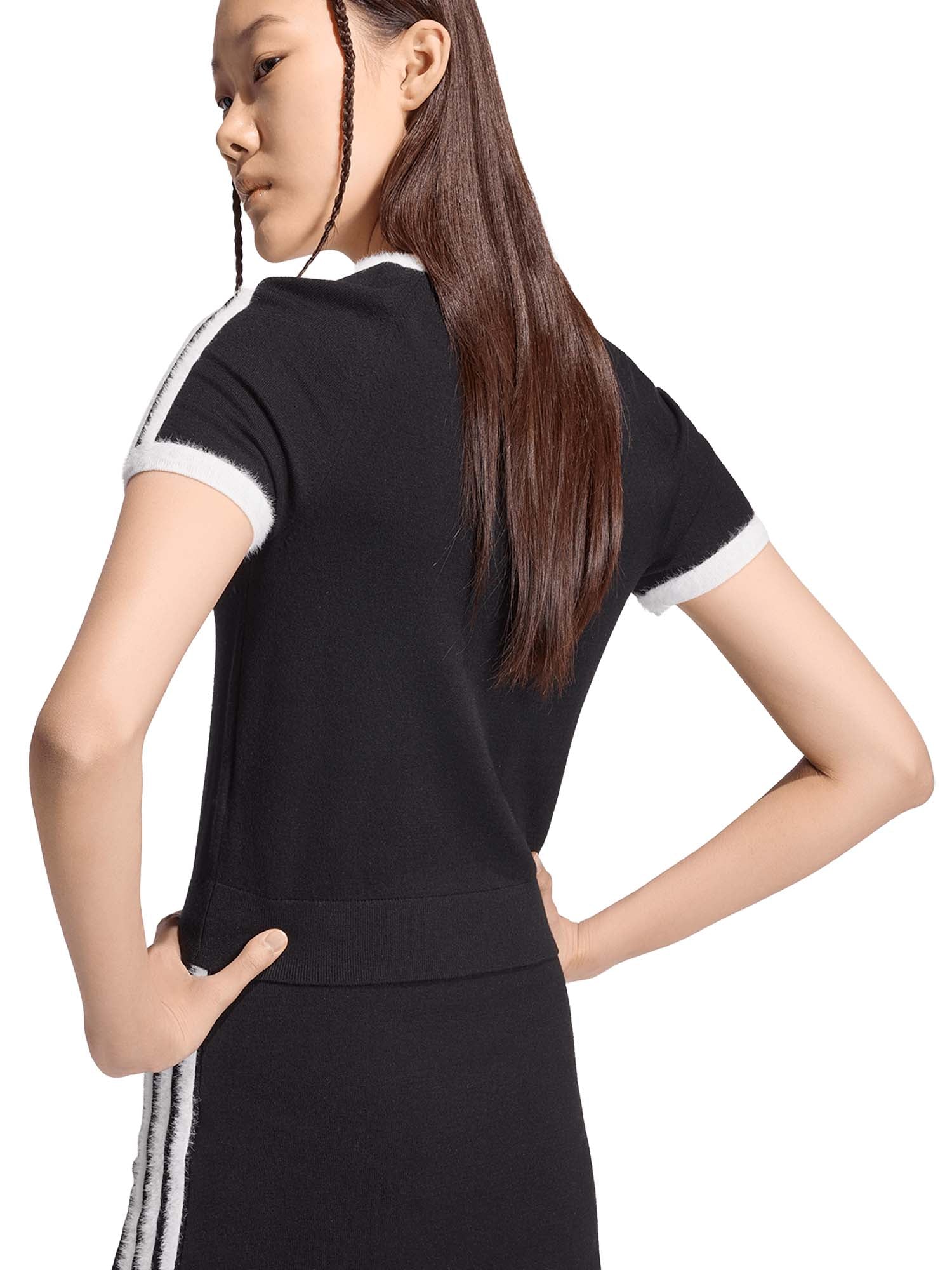 Adidas T-Shirt In Maglia Nero