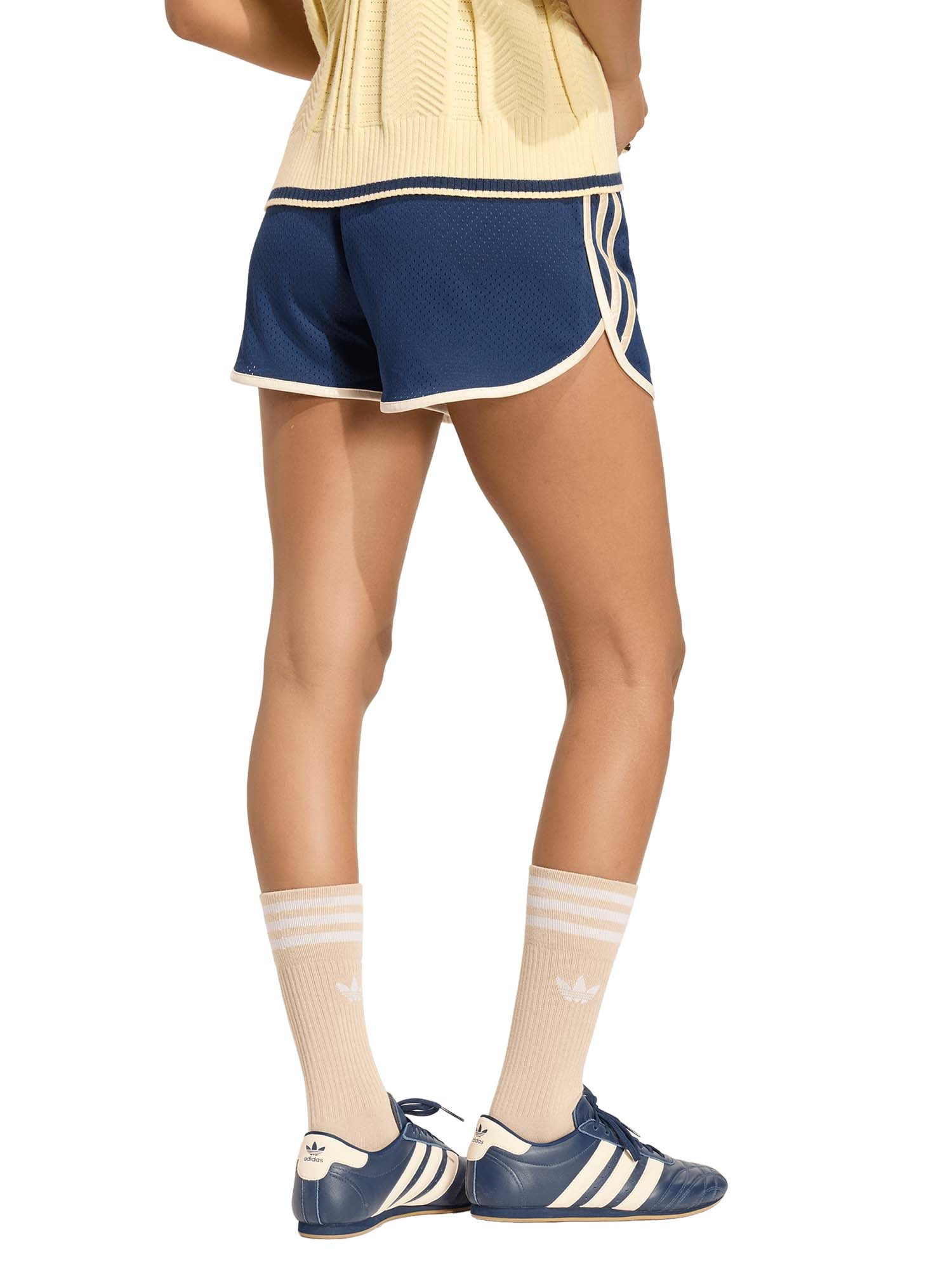 Adidas Short 3S Mesh Sprinter Blu
