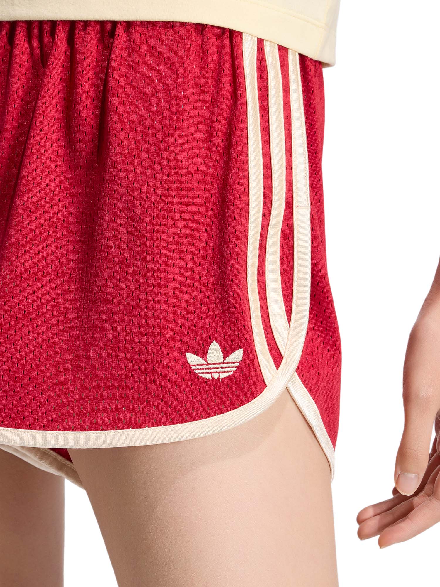 Adidas Short 3S Mesh Sprinter Rosso