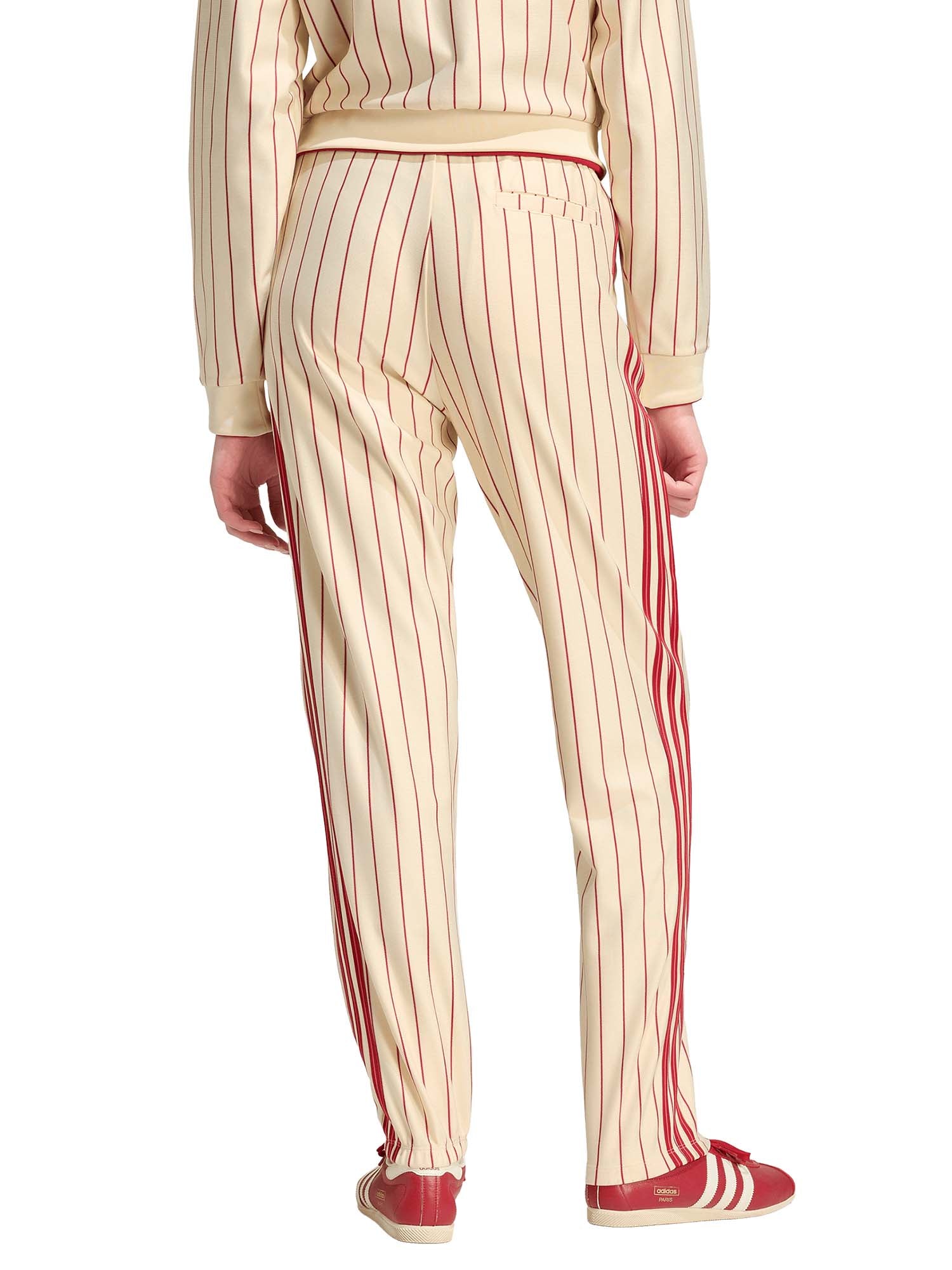 Adidas Pantaloni da Allenamento Firebird con Motivo Gessato Multicolore