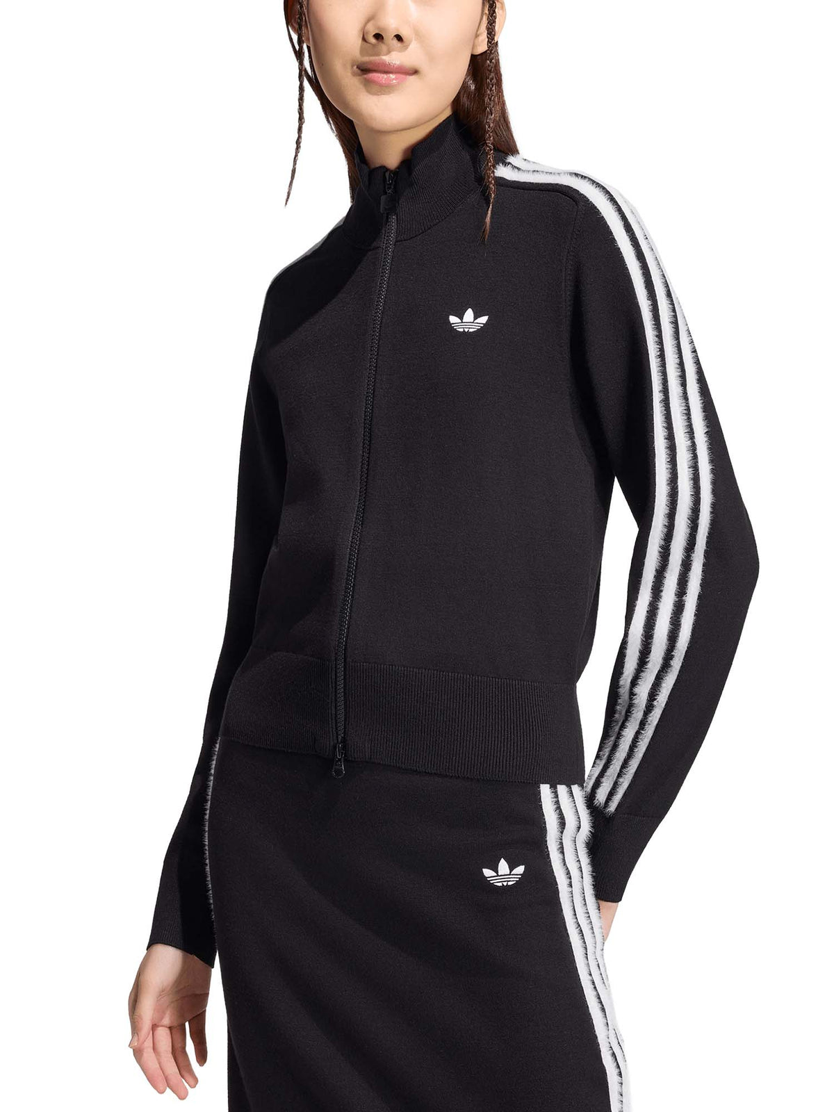 Adidas Top Da Allenamento Firebird in Tessuto Knit Nero