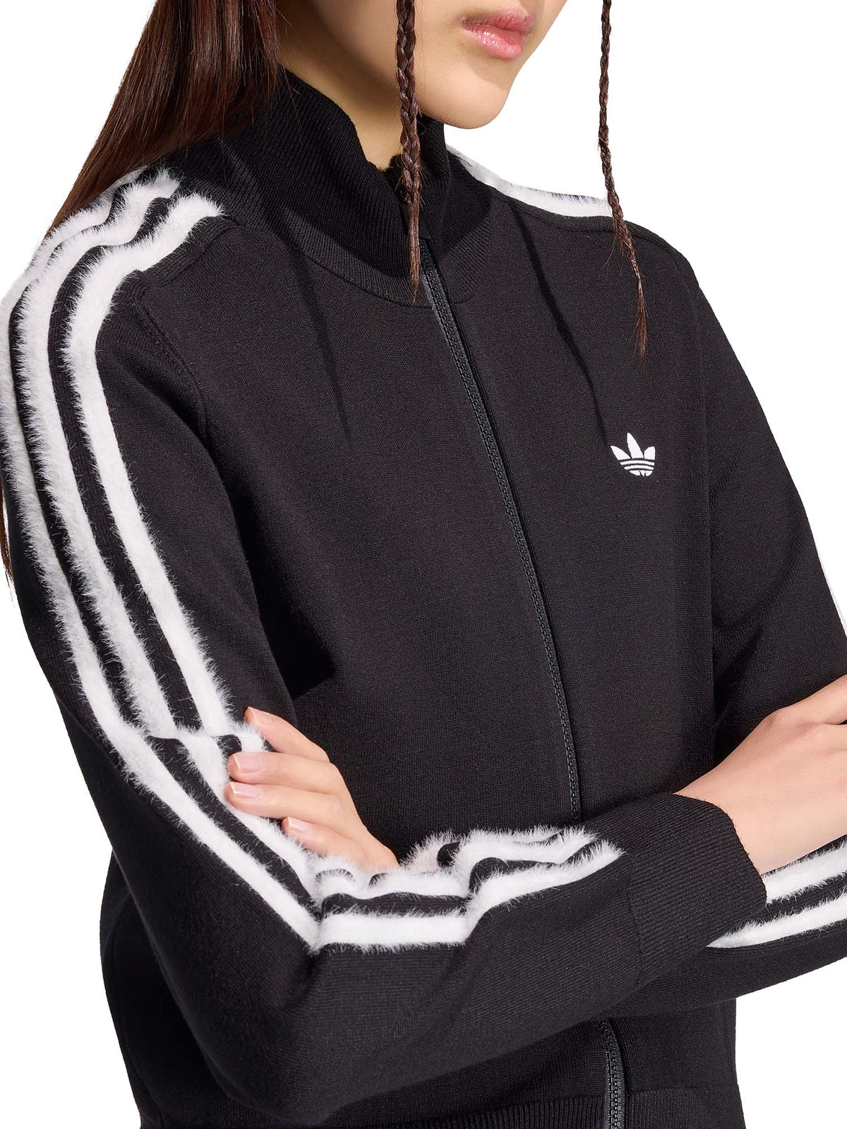 Adidas Top Da Allenamento Firebird in Tessuto Knit Nero