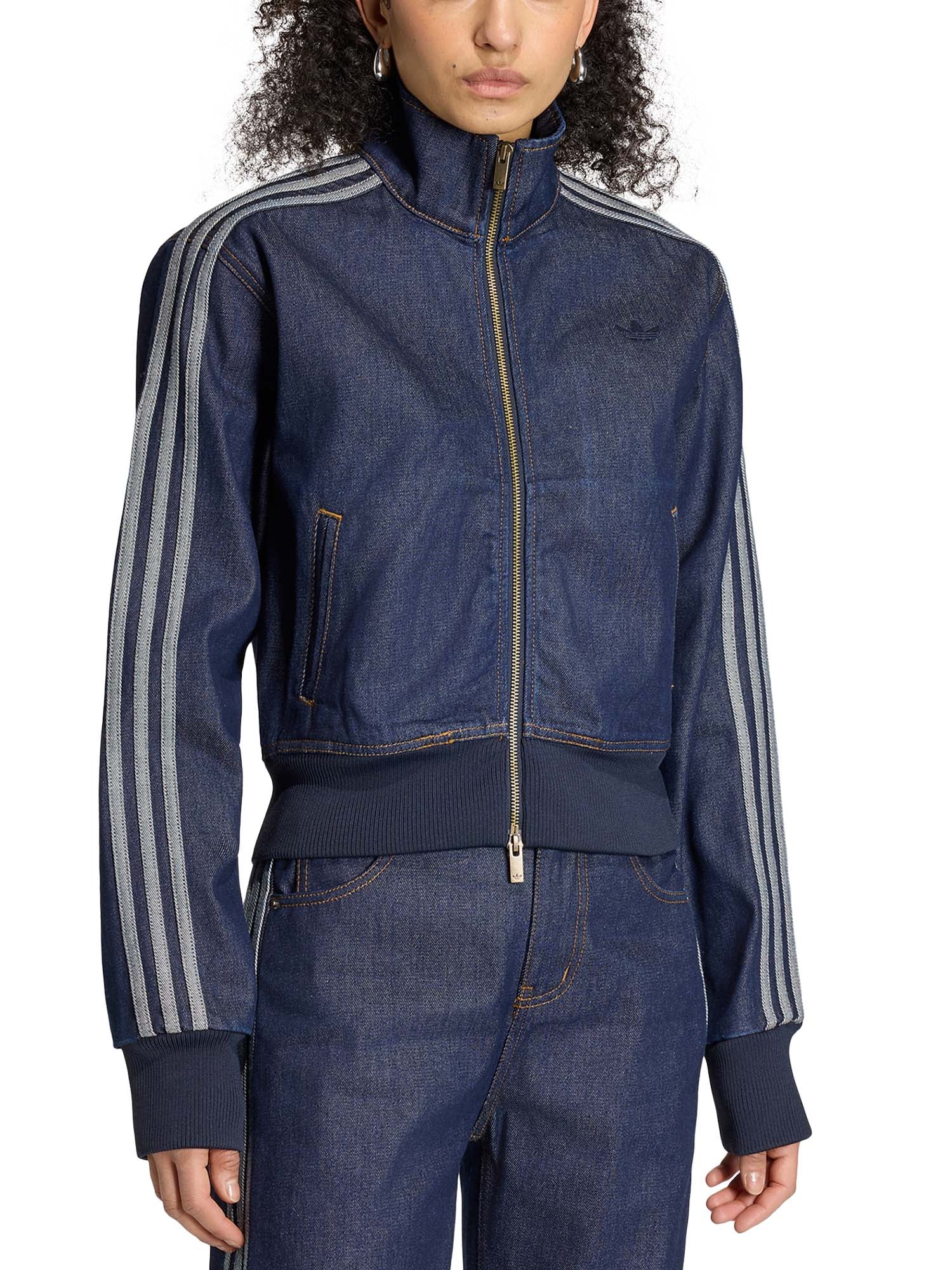 Adidas Track Top in denim Firebird Blu