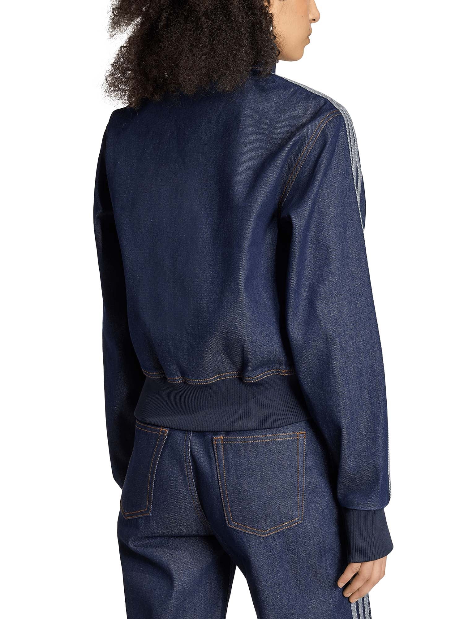Adidas Track Top in denim Firebird Blu