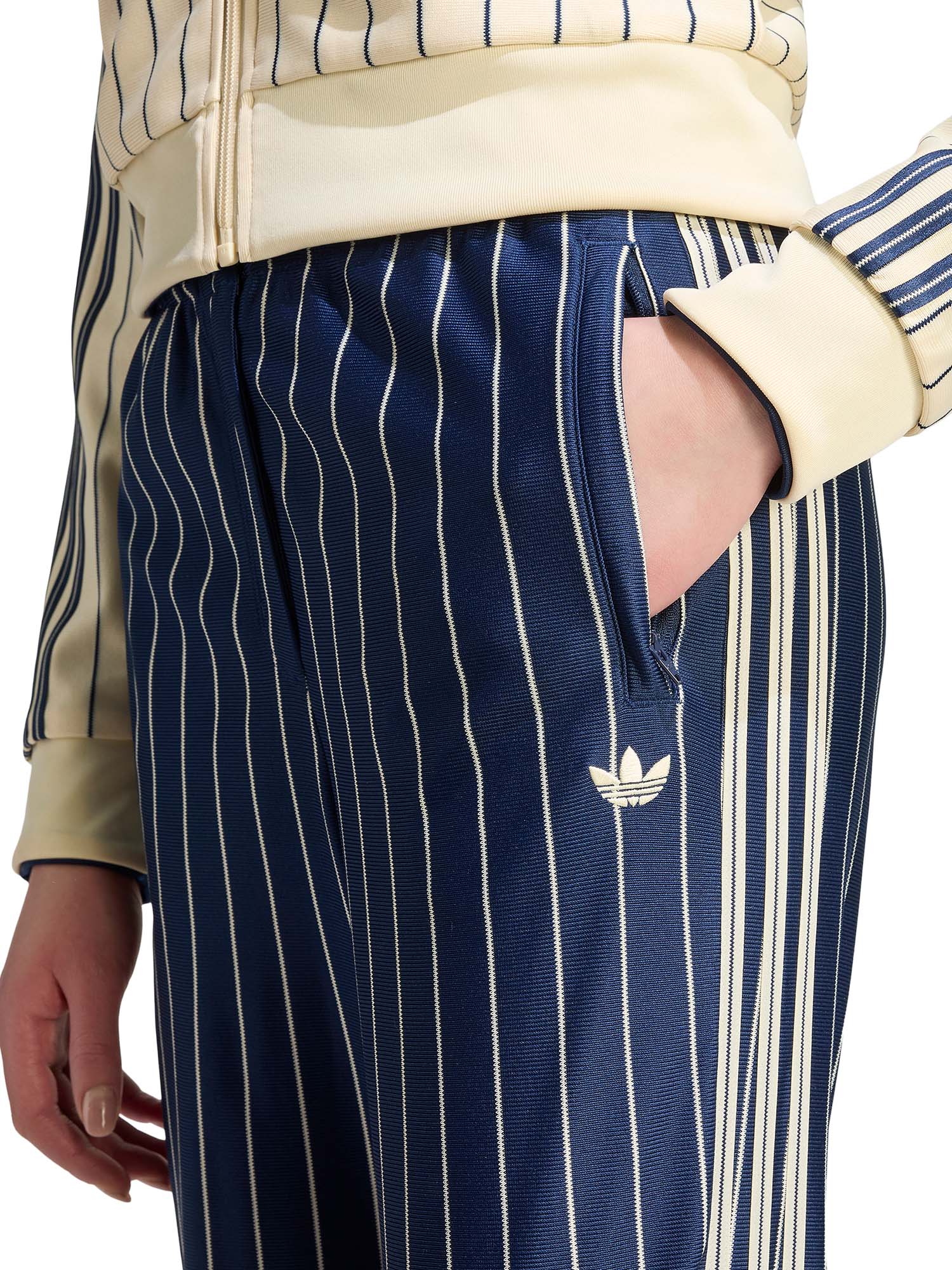 Adidas Pantaloni Da Allenamento Firebird Con Motivo Gessato Blu