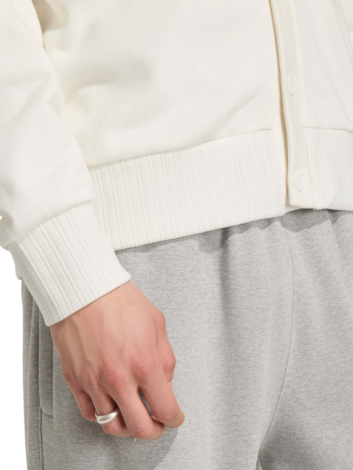 Adidas Cardigan Varsity Bianco