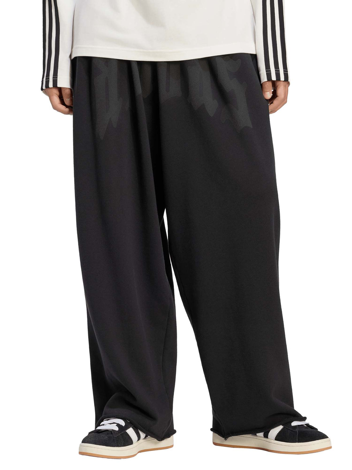 Adidas Pantaloni della tuta a gamba larga Nero