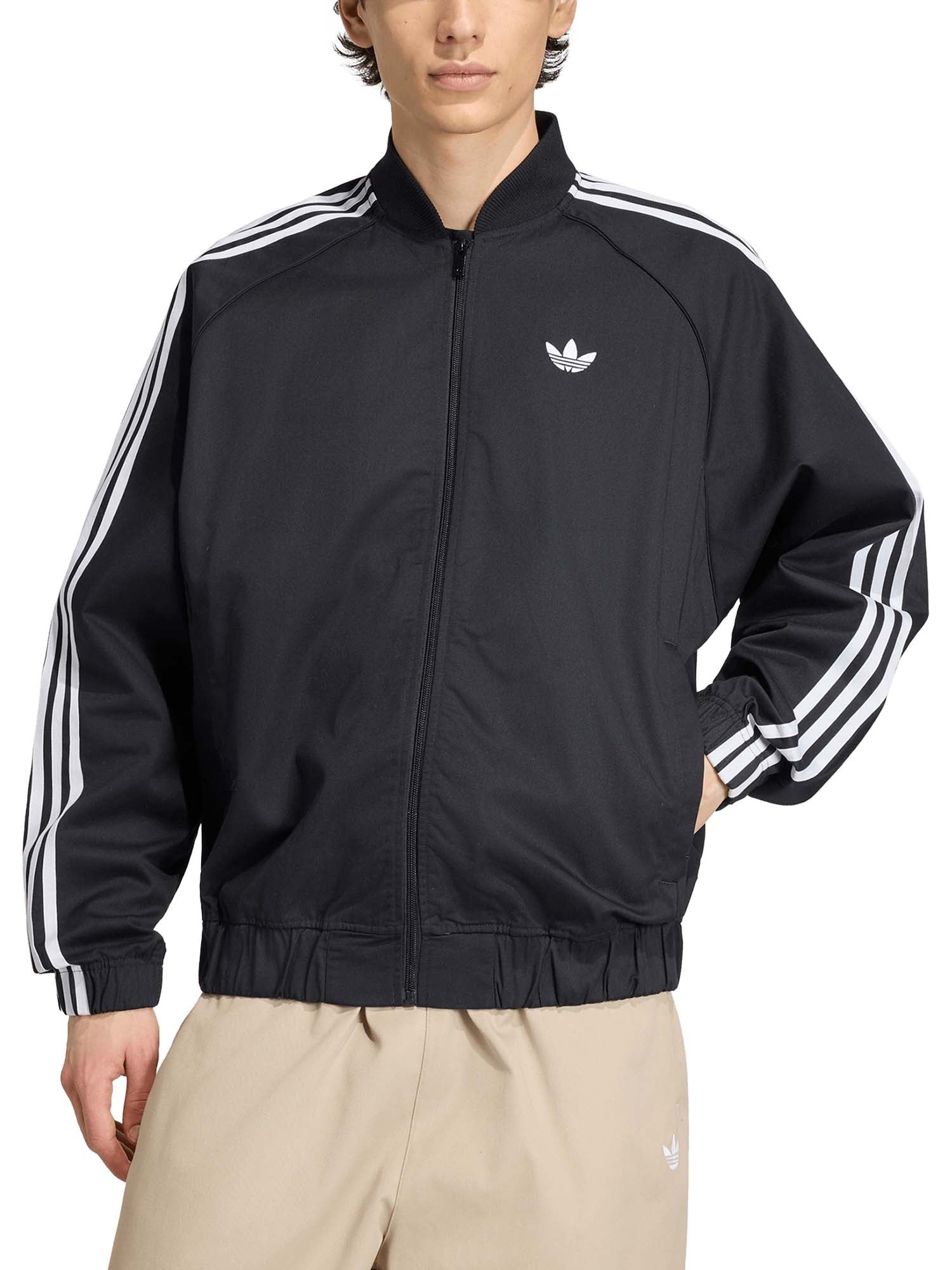 Adidas Giacca da Allenamento in Twill di Cotone Sst Adicolor Classics Nero