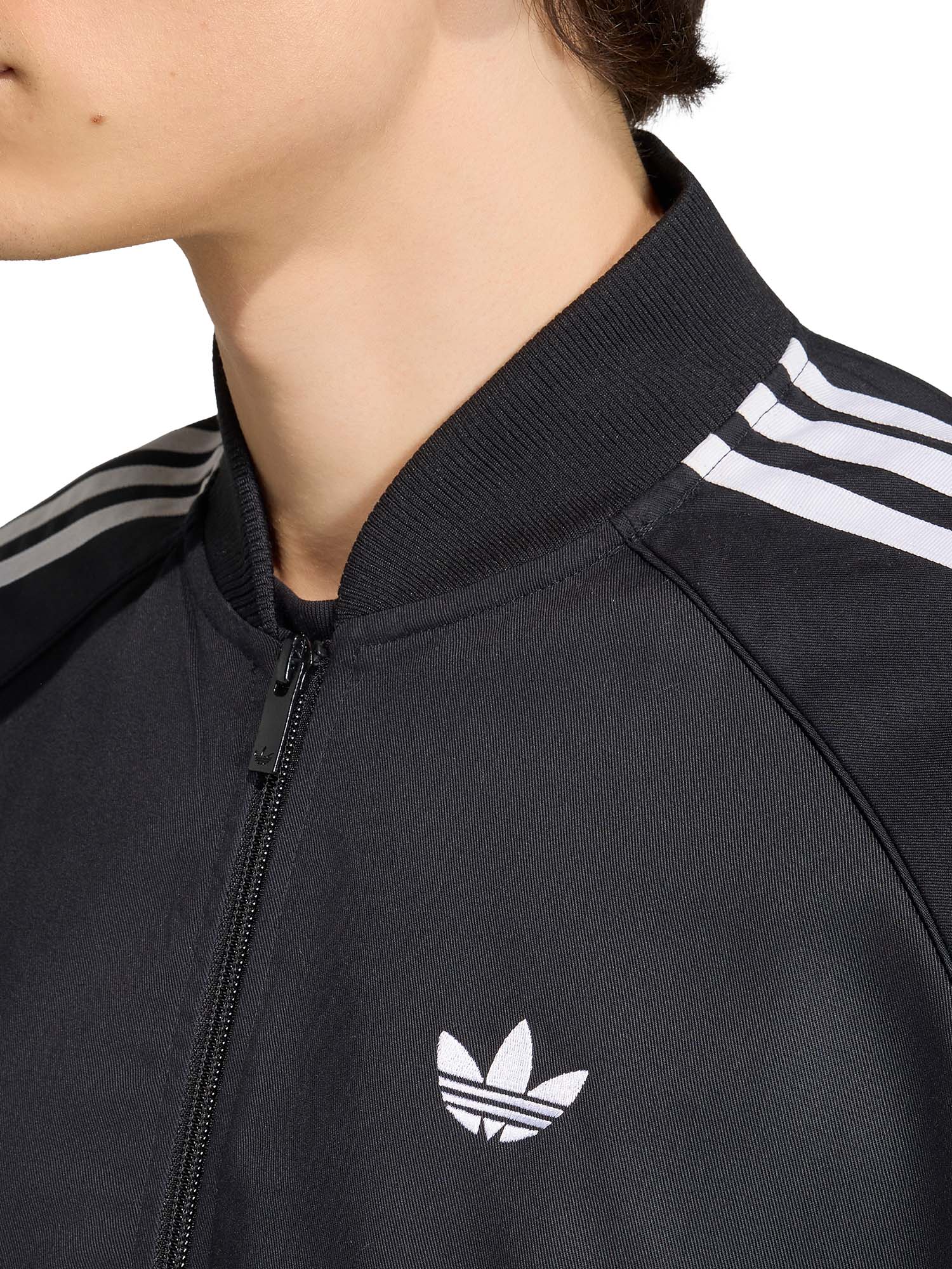 Adidas Giacca da Allenamento in Twill di Cotone Sst Adicolor Classics Nero