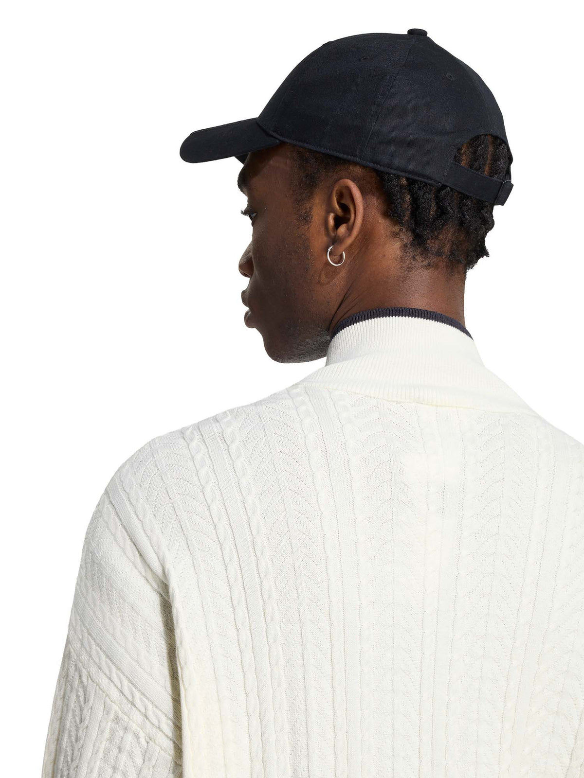 Adidas Track Top Firebird in Maglia a Trecce Bianco