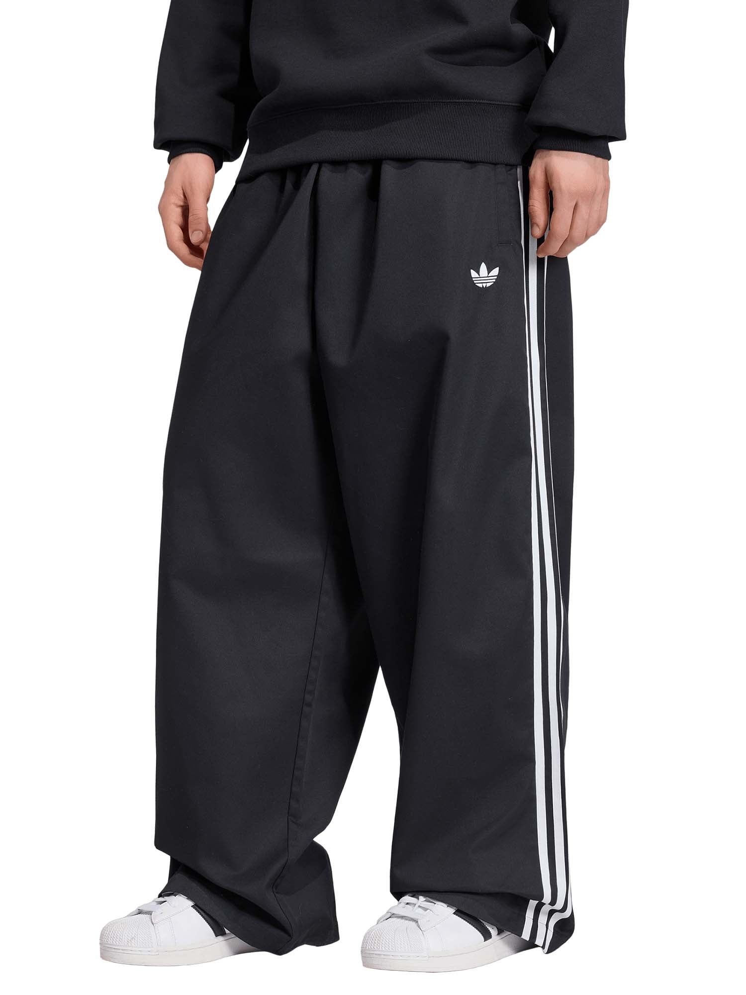 Adidas Pantaloni adicolor in cotone di twill Nero