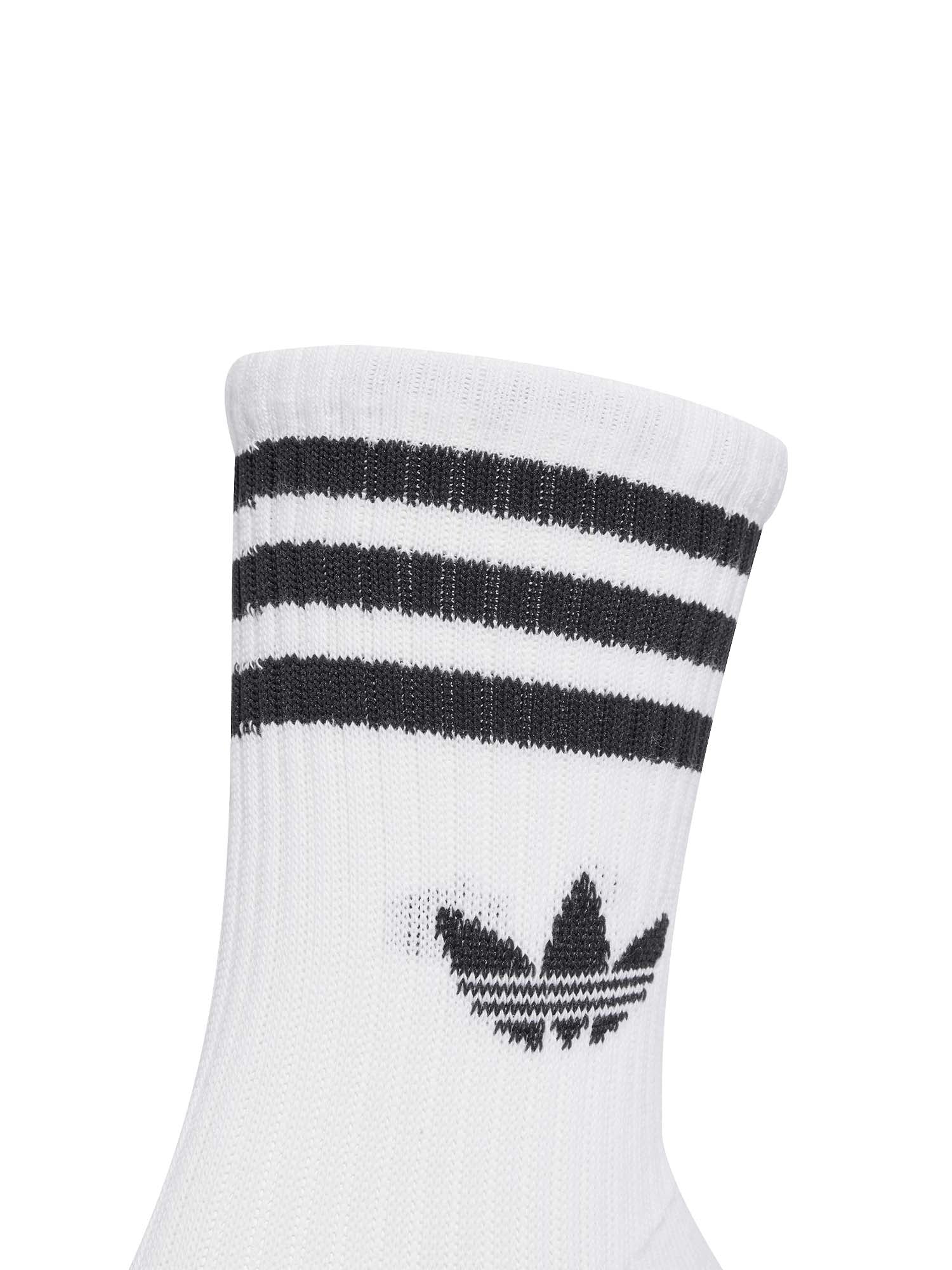 Adidas Calze 3-Stripes Crew (6 paia) Bianco