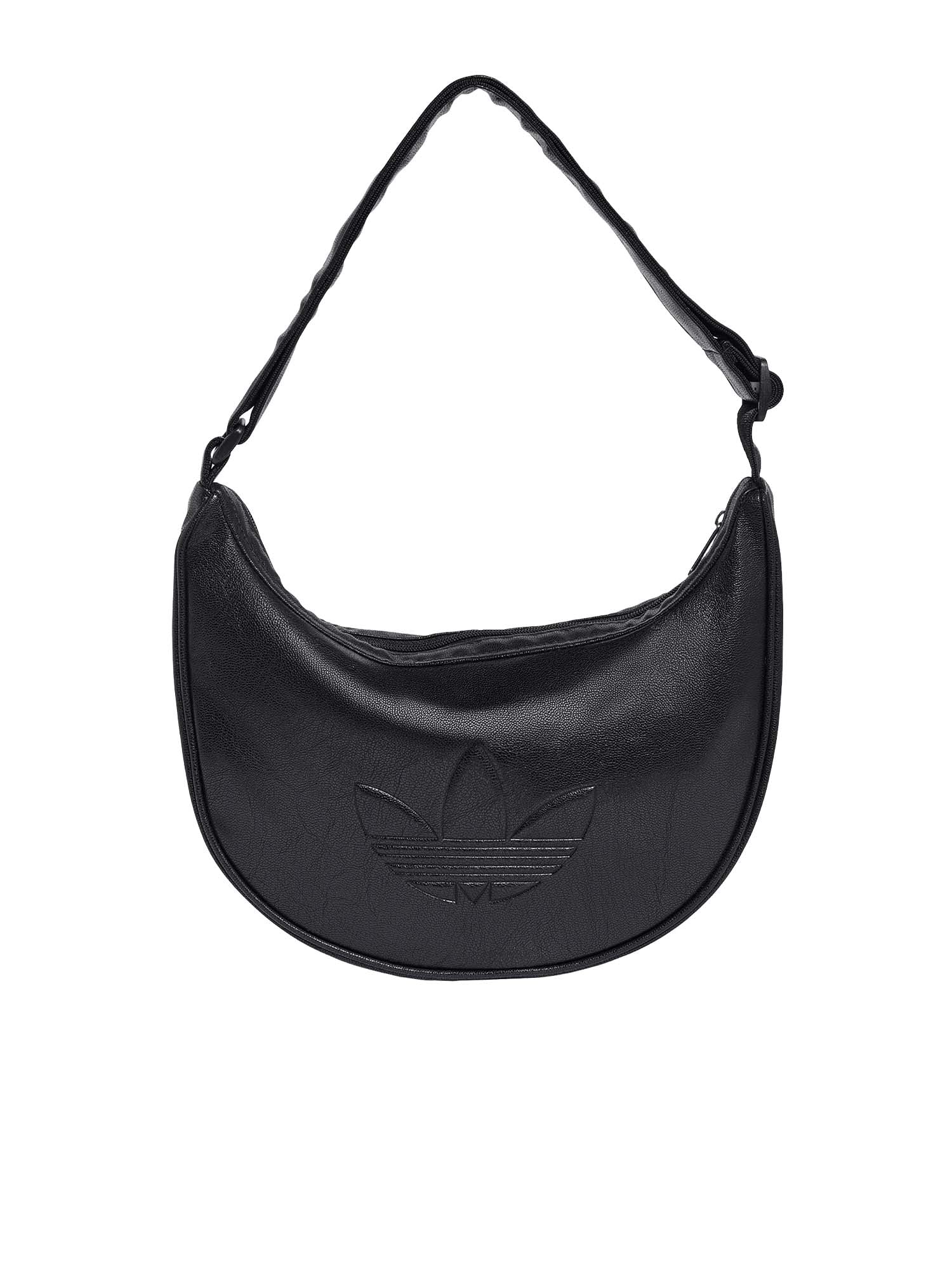 Adidas Borsa a mezzaluna ADICOLOR in PU metallizzato Nero