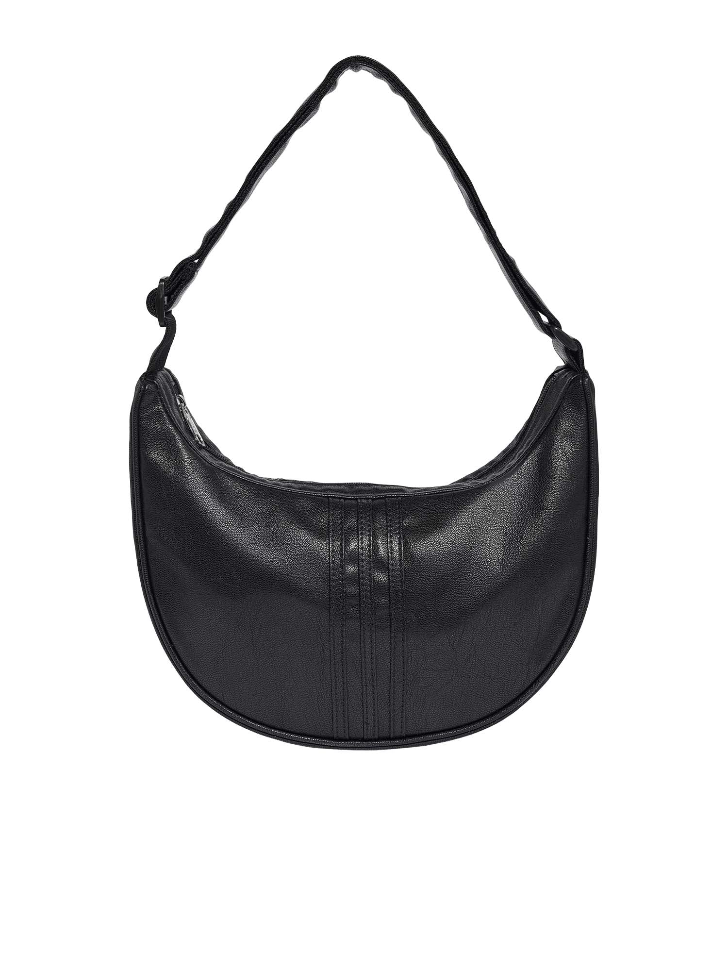 Adidas Borsa a mezzaluna ADICOLOR in PU metallizzato Nero