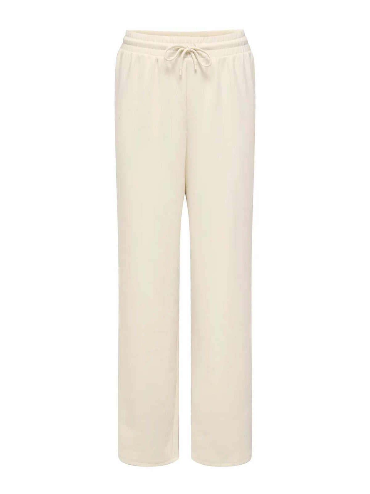 Only Onlscarlett Wide Pant Swt Beige