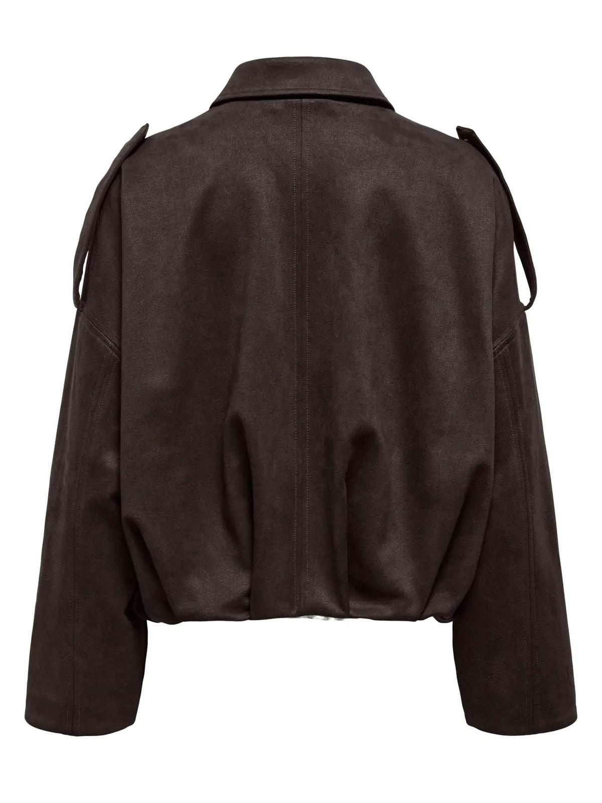 Only Onlmoon-Stina Faux Suede Bomber Pnt Noos Marrone