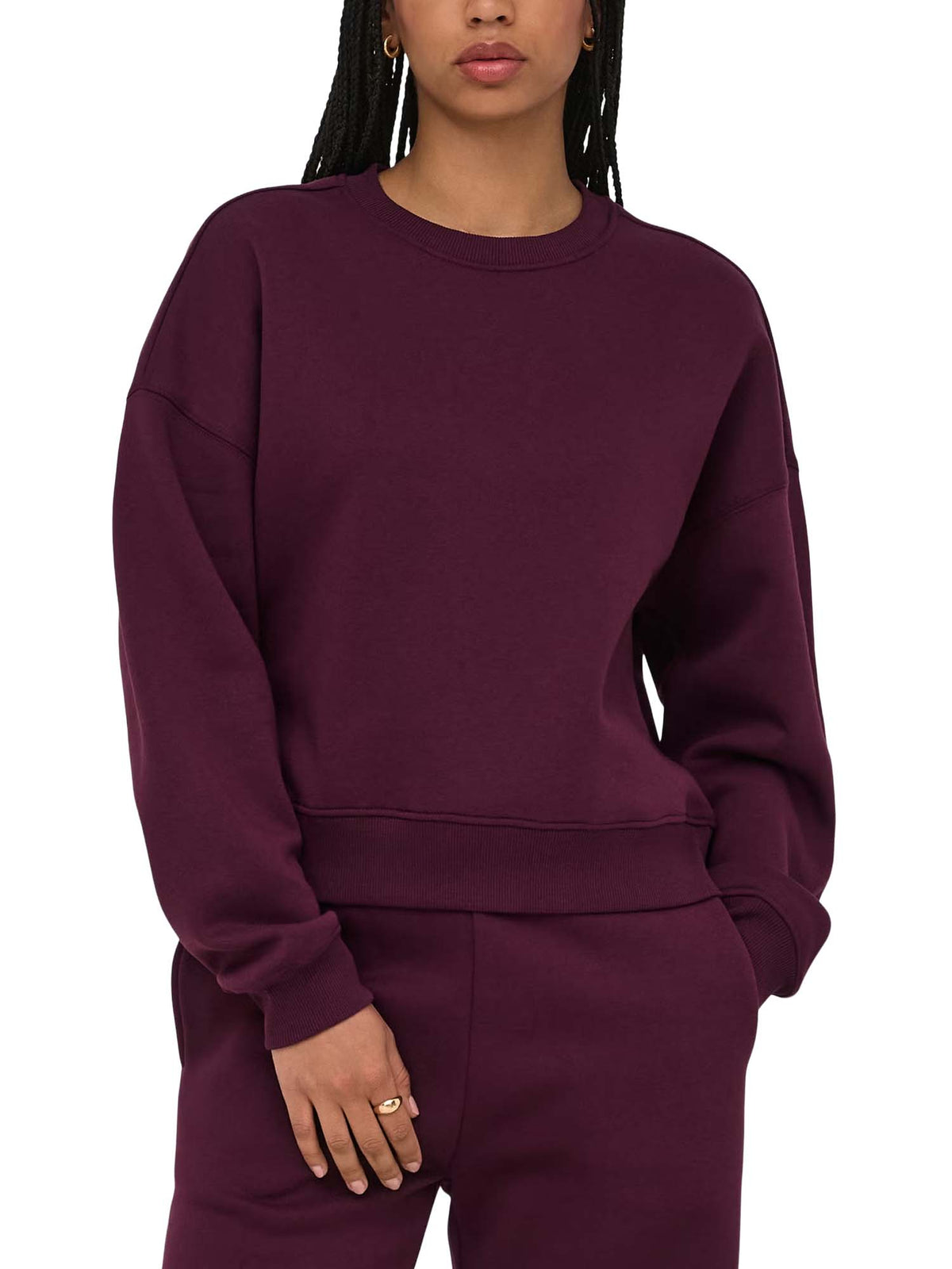 Only ONLBEST Felpa Bordeaux