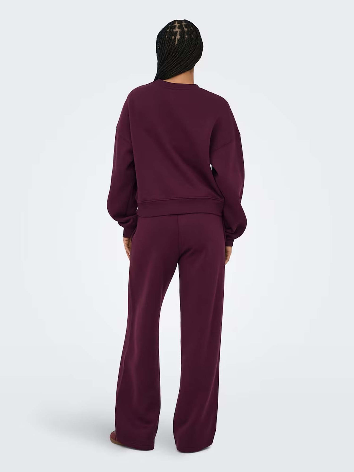 Only Onlbest Straight Pant Swt Bordeaux