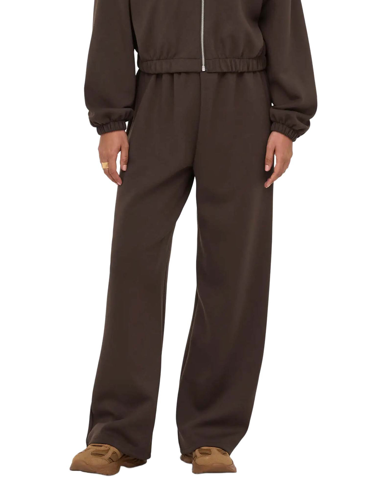 Only Onlscarlett Wide Pant Swt Marrone