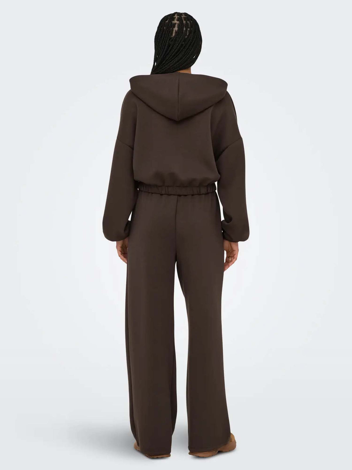 Only Onlscarlett Wide Pant Swt Marrone