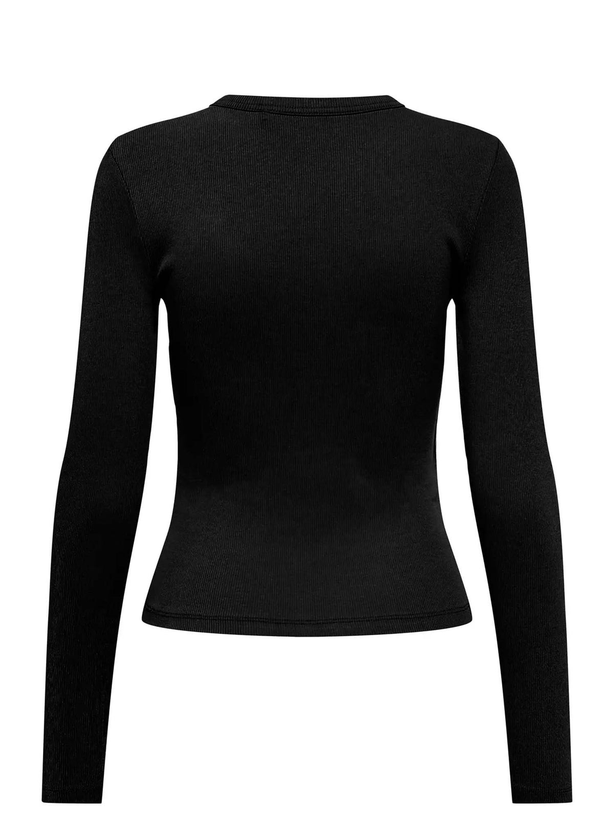 Only Onlval L/S O-Neck Top Jrs Noos Nero