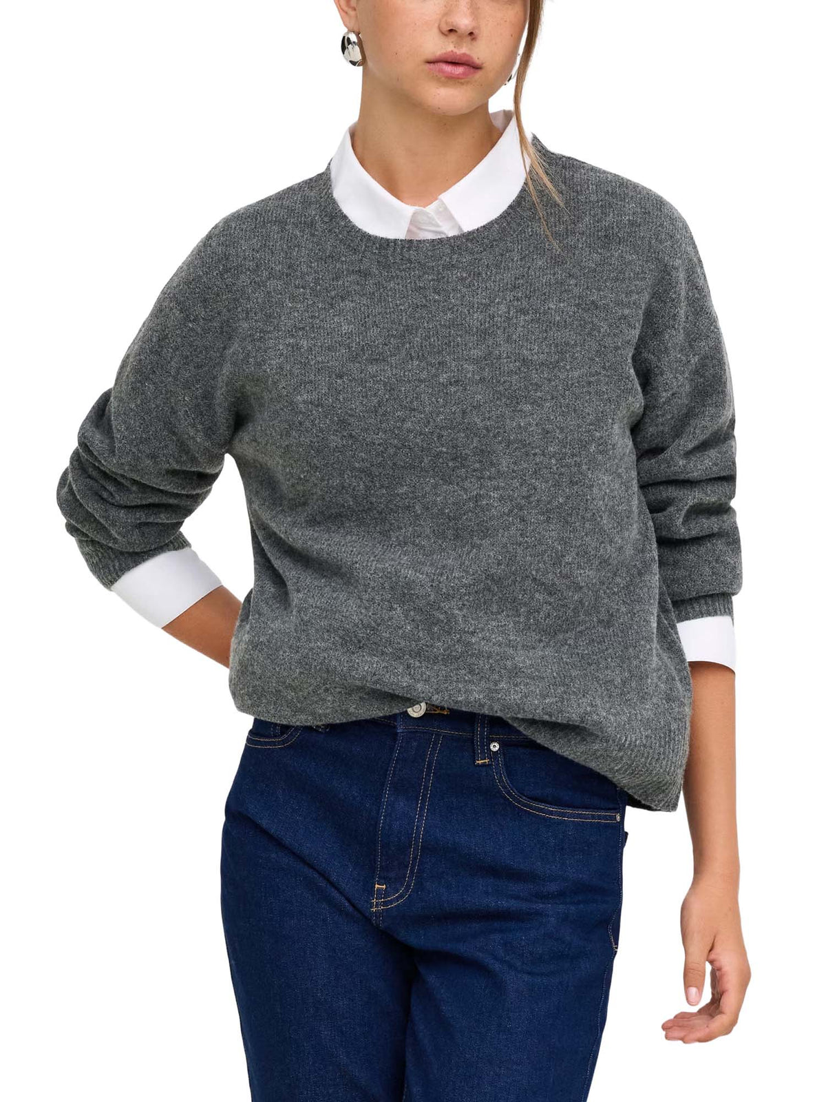 Only ONLOLIVIA Pullover Grigio
