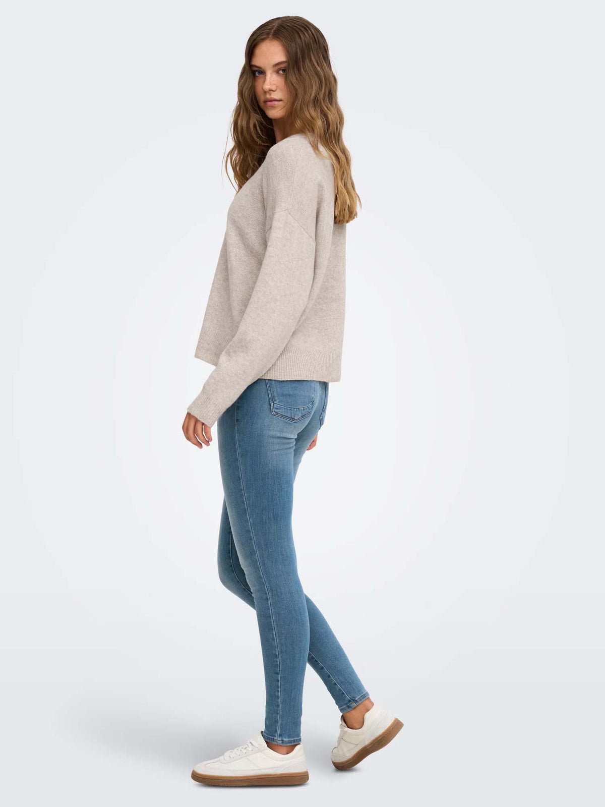 Only ONLOLIVIA Pullover Beige